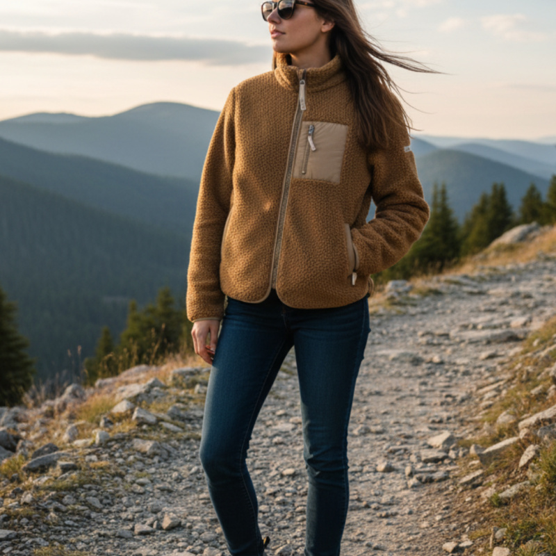 LIEWOOD Bunda Adult Nelson - Golden caramel oat mix Velikost: 40