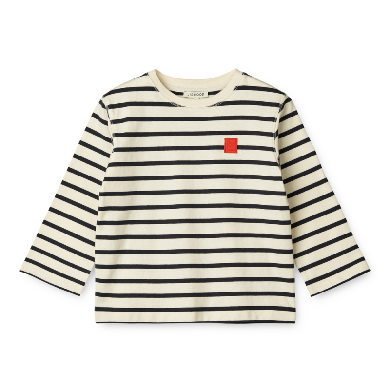 LIEWOOD Triko Ullrik - Y/D stipes Classic navy / Creme de la creme Velikost: 122