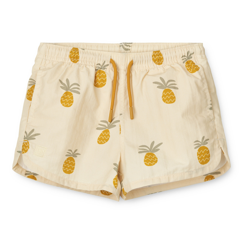 LIEWOOD Plavecké šortky Aiden - Pineapples / Cloud cream Velikost: 92