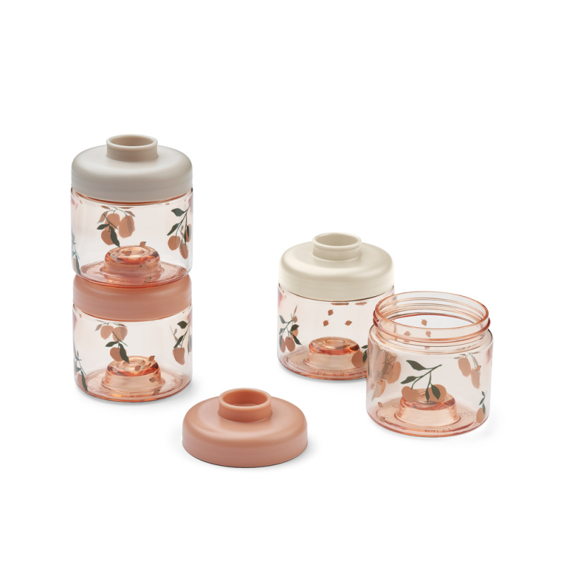 LIEWOOD Krabičky na jídlo Dominique - Peach / Sea shell