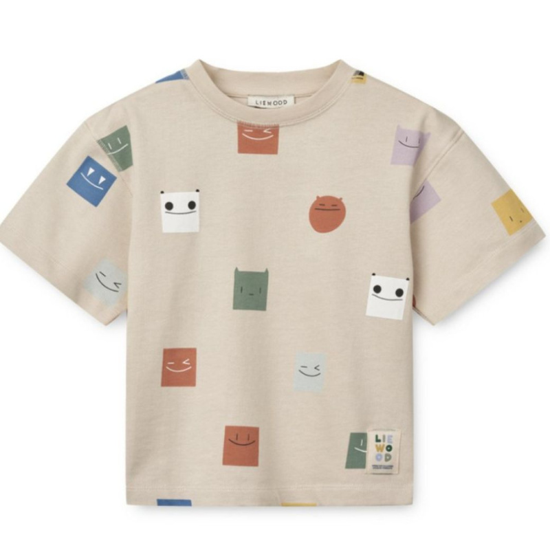 LIEWOOD Triko Tyler - Smiley / Sandy Velikost: 98