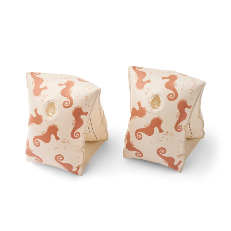 LIEWOOD Nafukovací rukávky Shirley - Seahorse / Apple blossom Velikost: 0-15kg