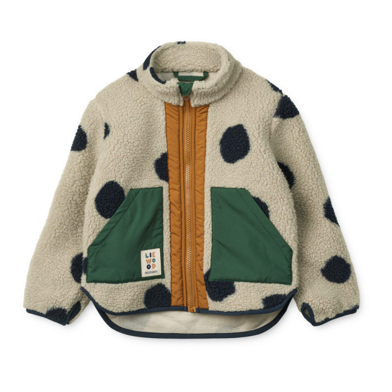 LIEWOOD Bunda Noam - Spot dots / Mist Velikost: 122