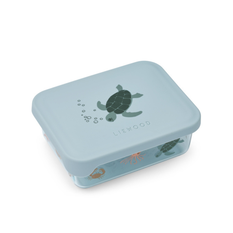 LIEWOOD Tritanový svačinový box Ako - Sea creature / Sandy