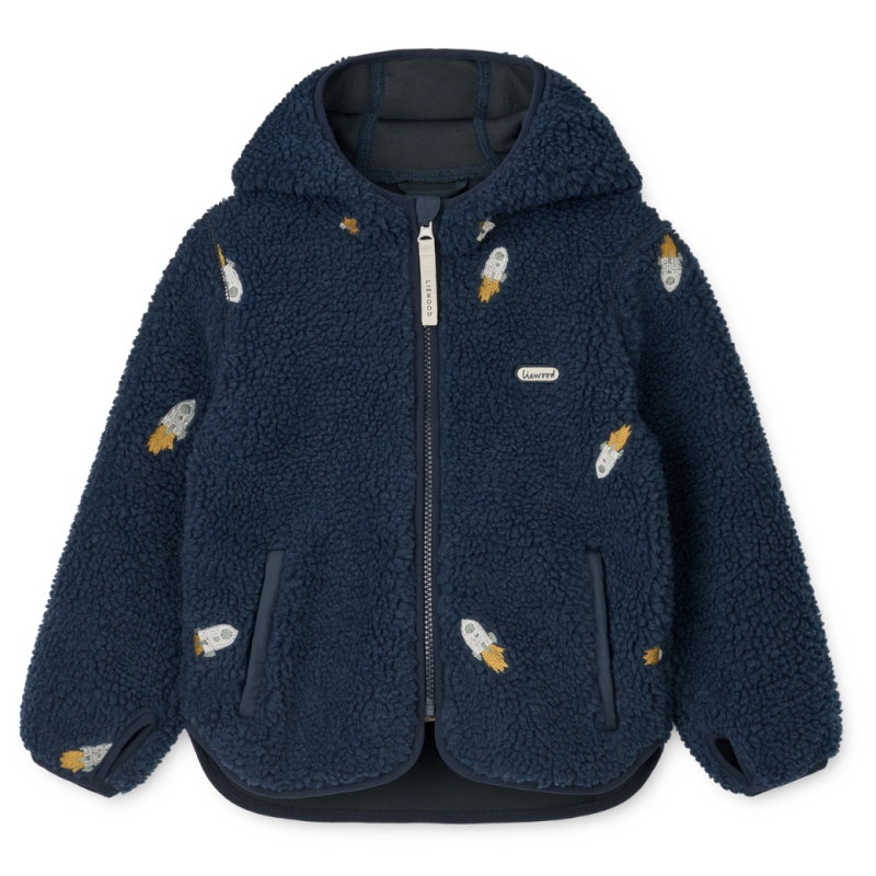 LIEWOOD Bundička Mara Pile - Classic navy / Embroidery Velikost: 134