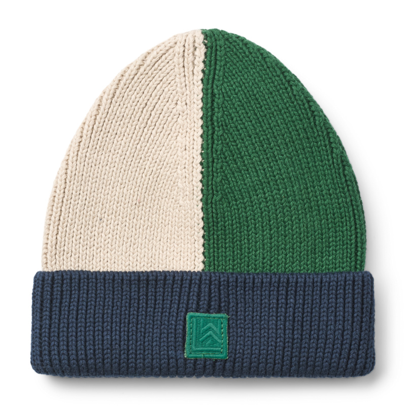 LIEWOOD Čepice Ezra Beanie - Classic navy multi mix Velikost: 5-6y