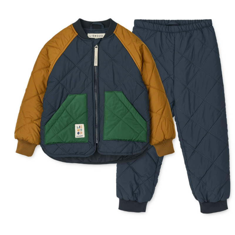 LIEWOOD Termo set Zella - Classic navy multi mix Velikost: 98