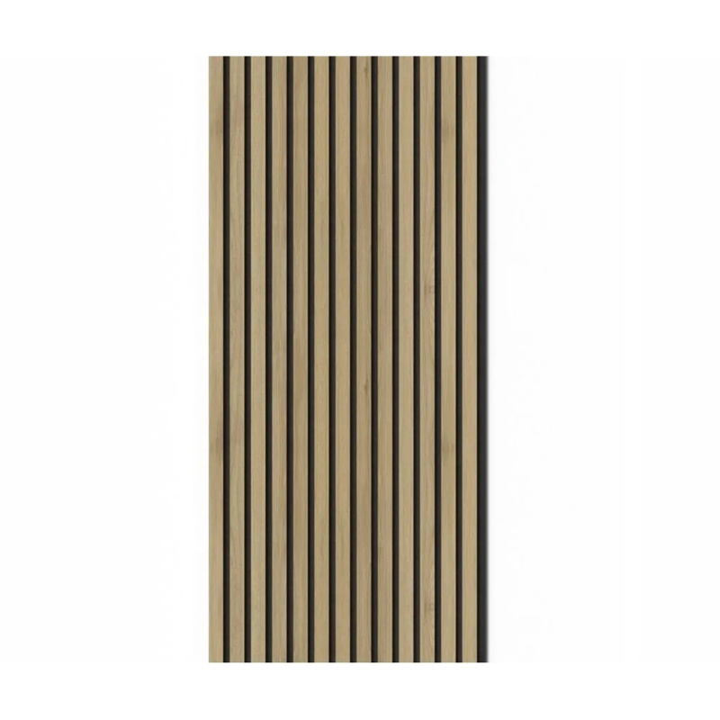 Denpanels Akustický panel ACU-Line MELAMIN dub tm. černá MDF černá plsť 240x52cm