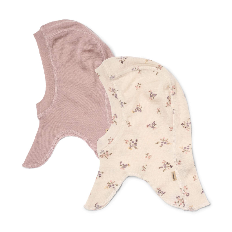 Kukla z merino vlny 2 kusy Felix Wheat - krémová eggshell flowers Velikost: 44-47cm (3-9 měsíců)