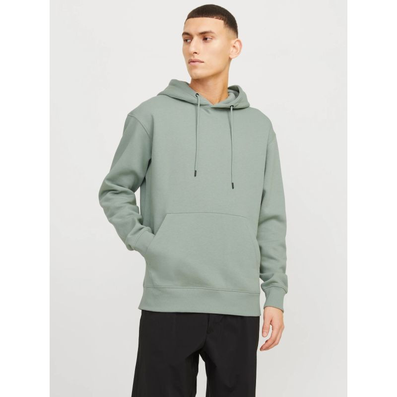 Jack&Jones pánská mikina JJESTAR BASIC SWEAT HOOD NOOS 12208157 ICEBERG GREEN 2XL