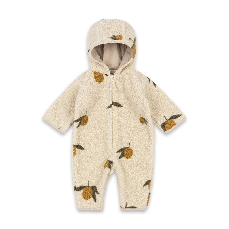 KONGES SLOJD Teddy overal - MON GRAND CITRON SAGE Velikost: 12m