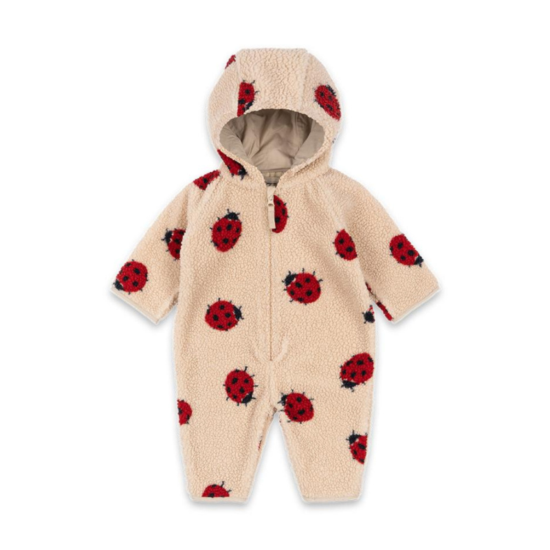KONGES SLOJD Teddy overal - LADYBUG SAND Velikost: 9m