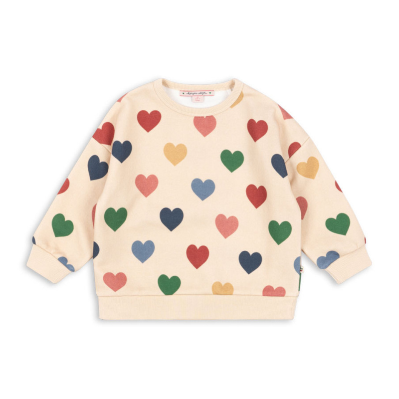 KONGES SLOJD Mikina LOU - BON COEUR COLORÉ Velikost: 7-8Y