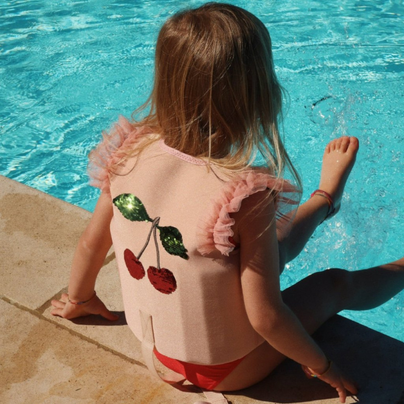 KONGES SLOJD Plovací vesta - GEMMA EVENING SAND Velikost: 1-2y