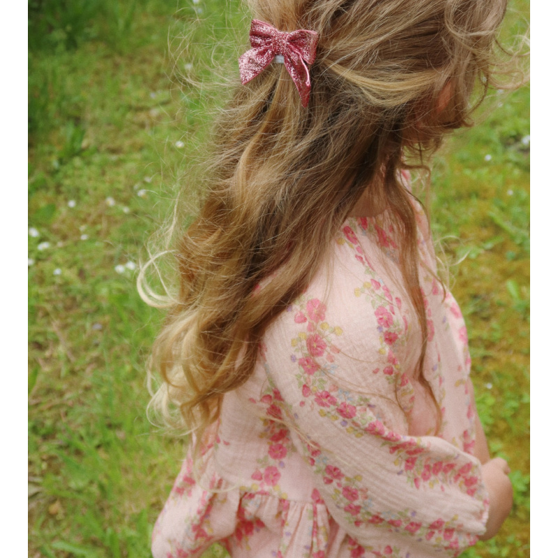 KONGES SLOJD Šaty COCO - FLORIA PINK Velikost: 3y