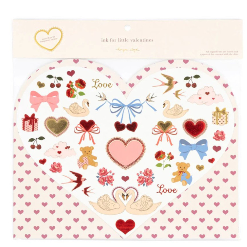 KONGES SLOJD Tetování VALENTINES - RED