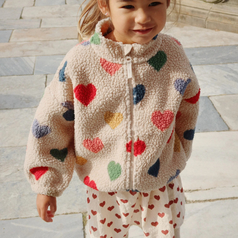 KONGES SLOJD Bunda JODY TEDDY - BON COEUR COLORÉ Velikost: 2y