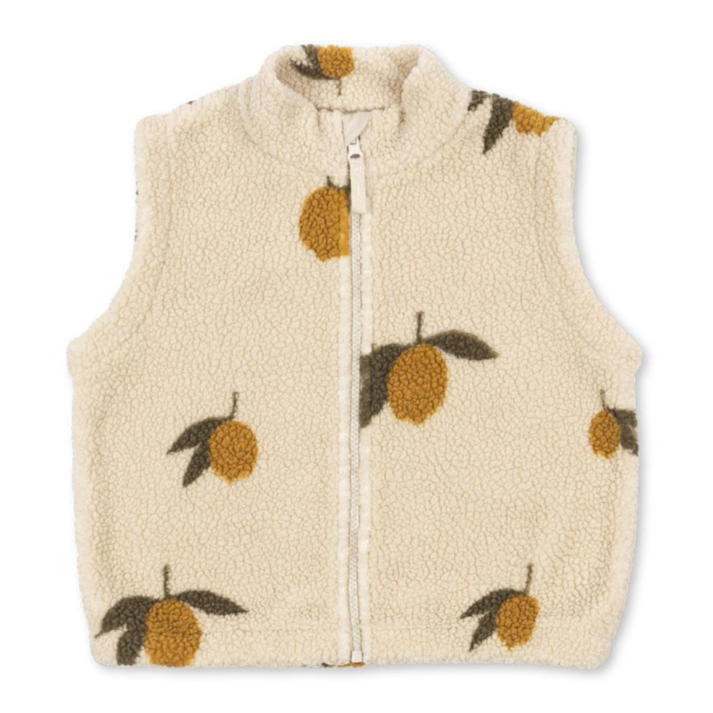 KONGES SLOJD Vesta JODY TEDDY - MON GRAND CITRON Velikost: 18m