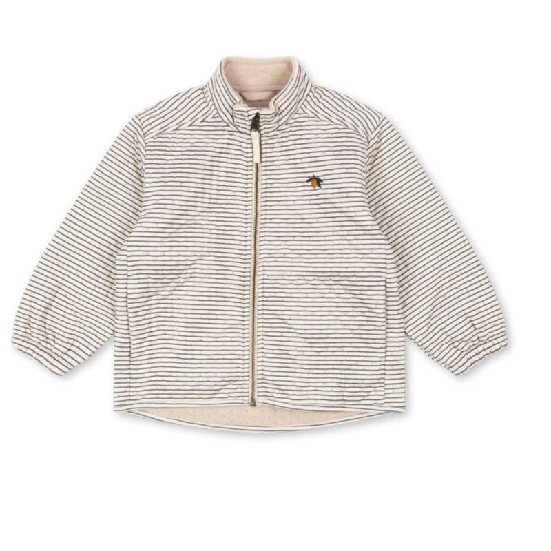 KONGES SLOJD Thermo bunda - STRIPE BLUIE Velikost: 7-8Y