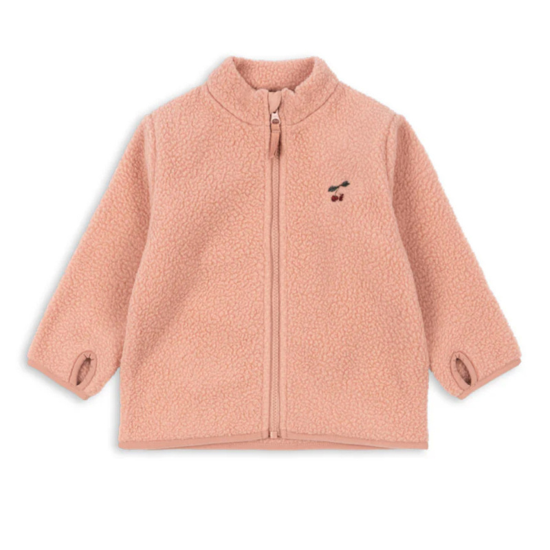 KONGES SLOJD Fleecová bunda THERMY - CAMEO BROWN Velikost: 12m