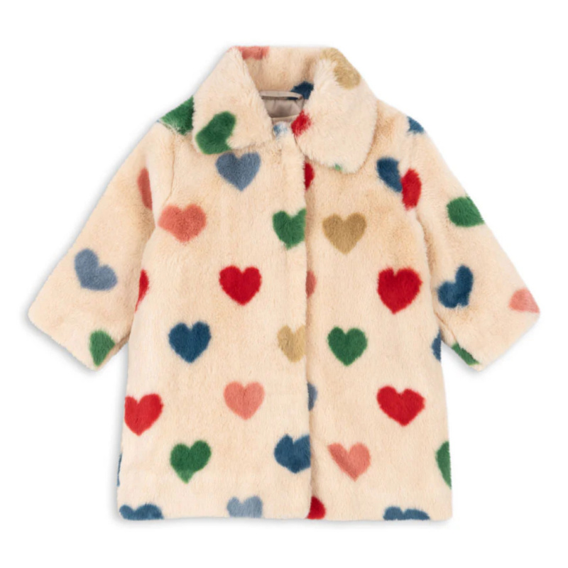 KONGES SLOJD Kabát FUZZIE - BON COEUR COLORÉ Velikost: 3y