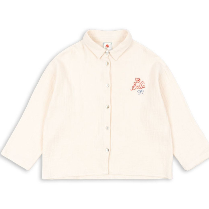 KONGES SLOJD x RHW Mušelinová košile BELLA - MOTHER OF PEARL Velikost: 7-8Y
