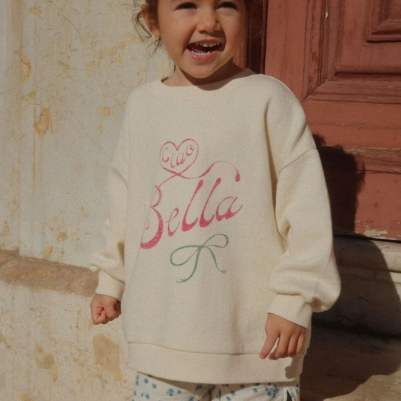 KONGES SLOJD x RHW Mikina BELLA - ANTIQUE WHITE Velikost: 5-6y
