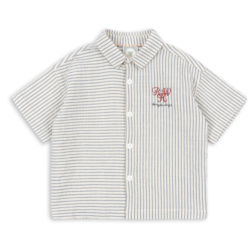 KONGES SLOJD x RHW Lehká košile - STRIPE BLUE Velikost: 18m