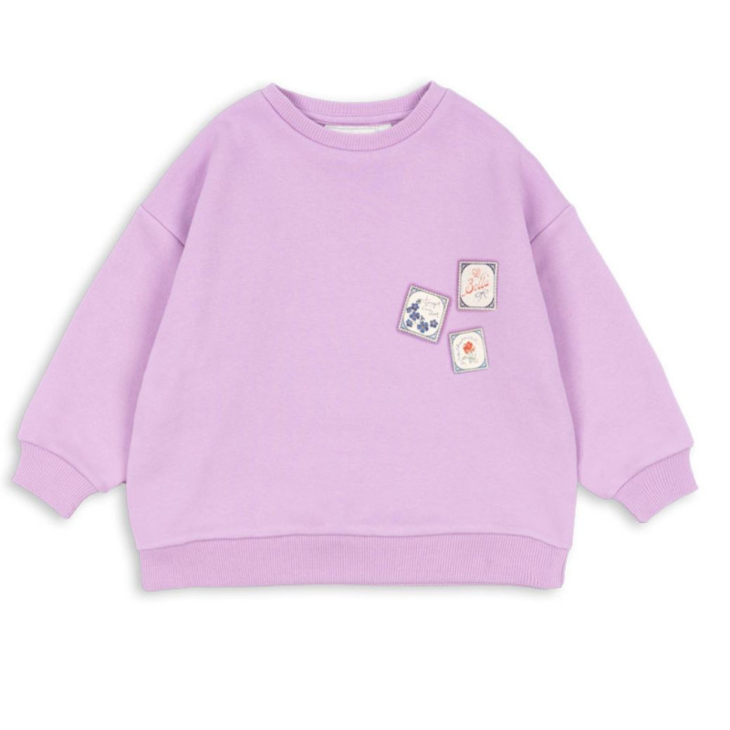 KONGES SLOJD x RHW Mikina LETTER - LUPINE Velikost: 4y