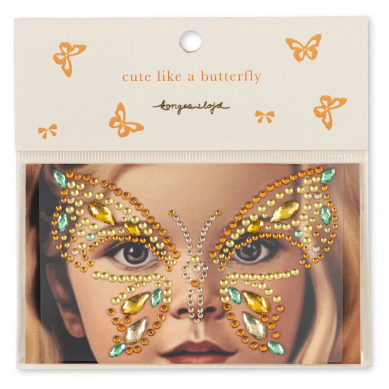KONGES SLOJD Kamínky na obličej BUTTERFLY  - LEMONADE