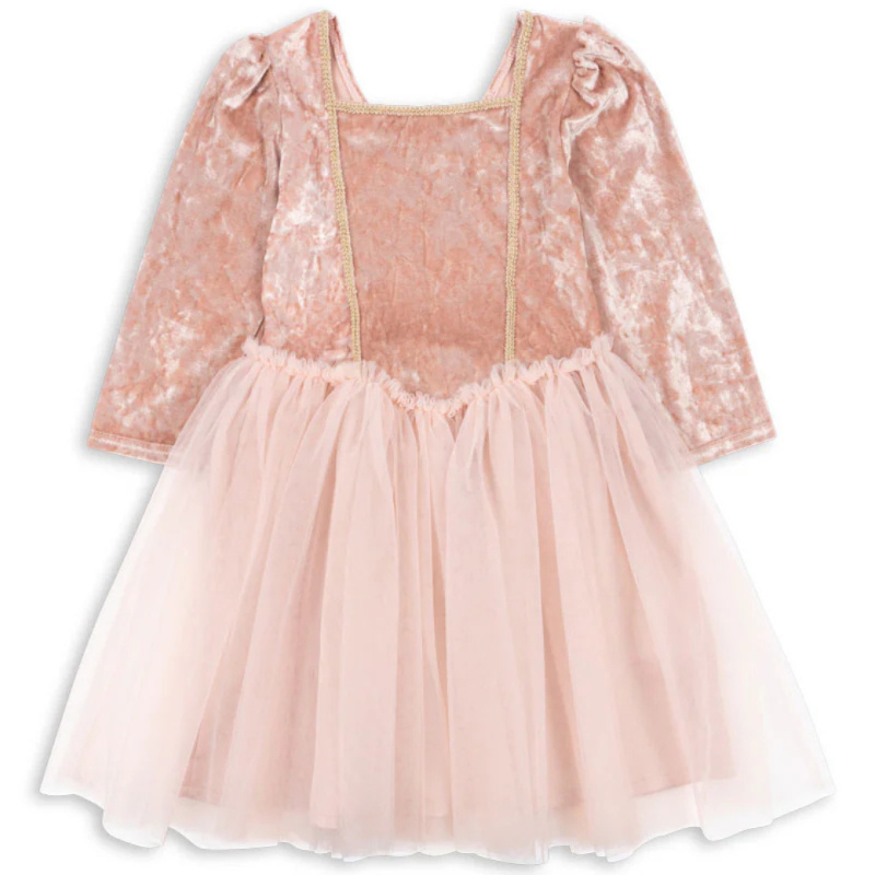 KONGES SLOJD Šaty princezna Elisa - CLOUD PINK Velikost: 3-4y
