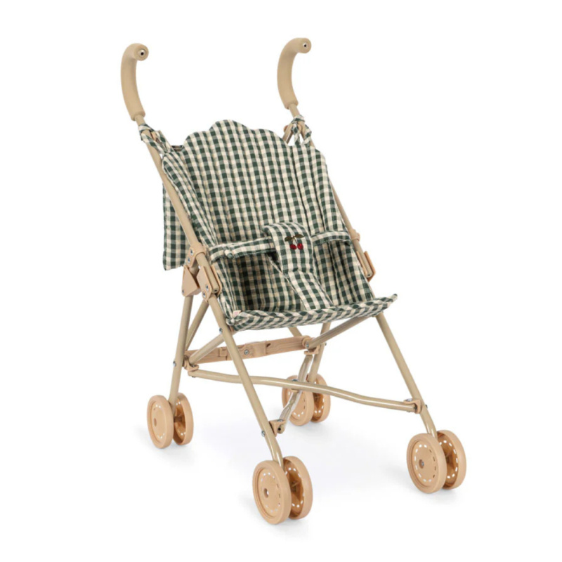 KONGES SLOJD Kočárek pro panenky - SMOKE PINE CHECK