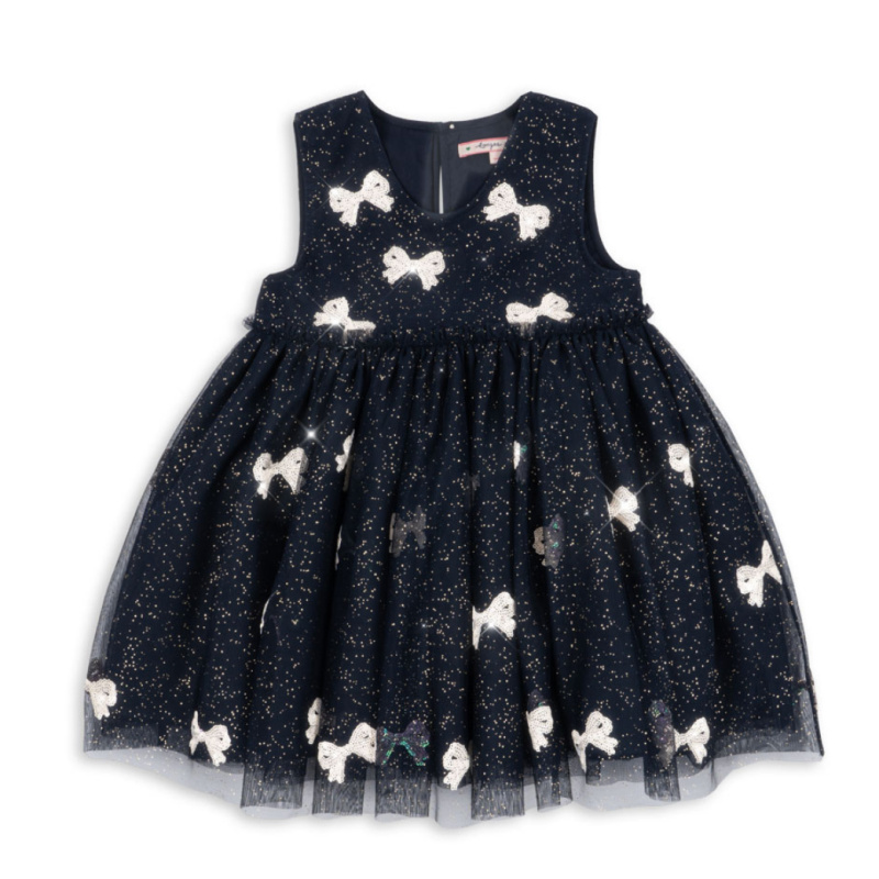 KONGES SLOJD Šaty YVONNE -  BOWIE NIGHT SKY SEQUIN Velikost: 5-6y