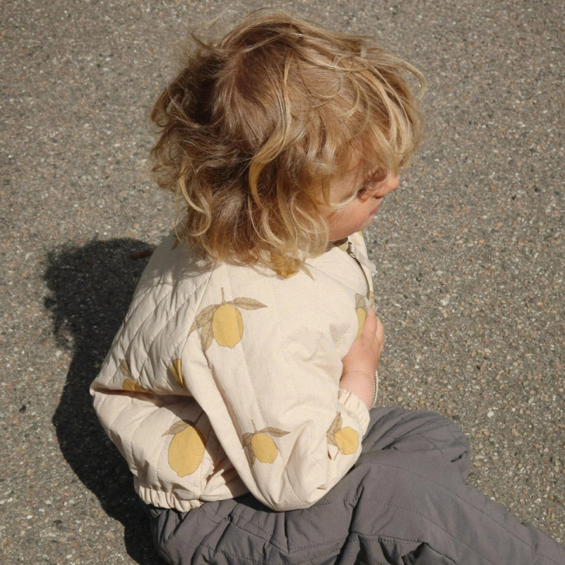 KONGES SLOJD Bomber JUNO PRINTED - MON GRAND CITRON Velikost: 5y