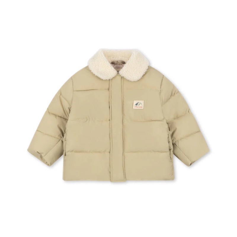 KONGES SLOJD Zimní bunda ALPI COLLAR - PALE OLIVE GREEN Velikost: 6y