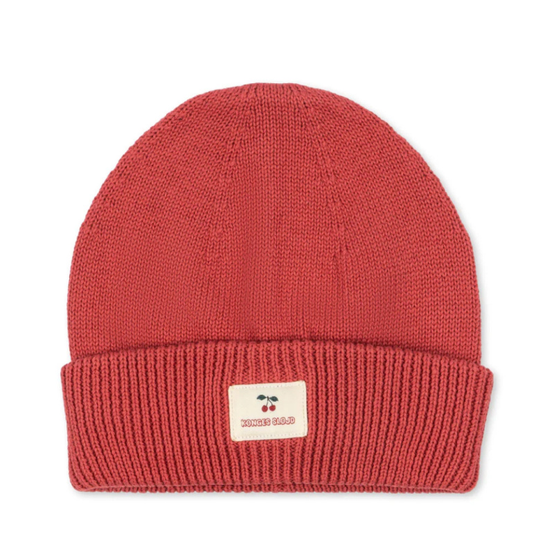 KONGES SLOJD Čepice AVELY BEANIE - CARDINAL Velikost: 5-8Y