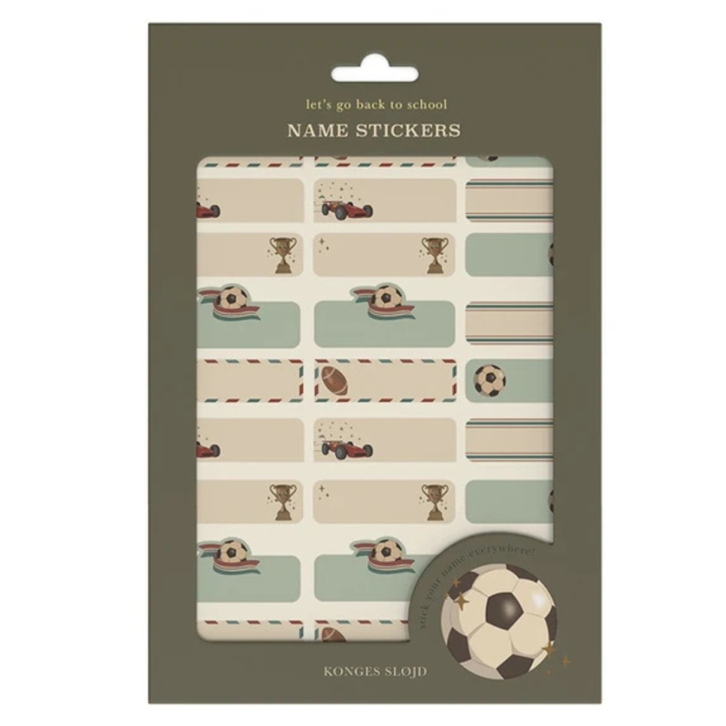 KONGES SLOJD Jmenovky 60 PCS - KICK IT
