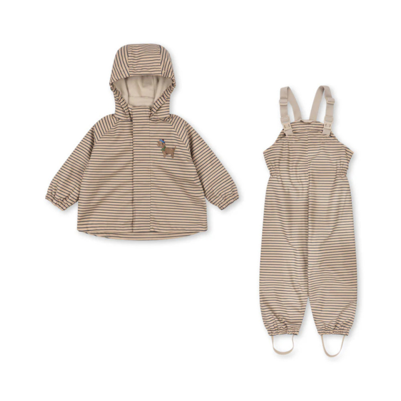 KONGES SLOJD Set do deště RAINY PALME DOG - STRIPE LA MER Velikost: 2y