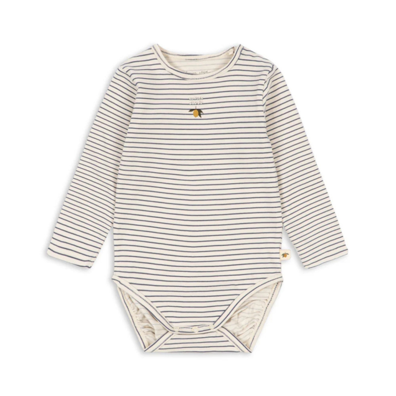 KONGES SLOJD Body dlouhý rukáv -  STRIPE COMO Velikost: 12m