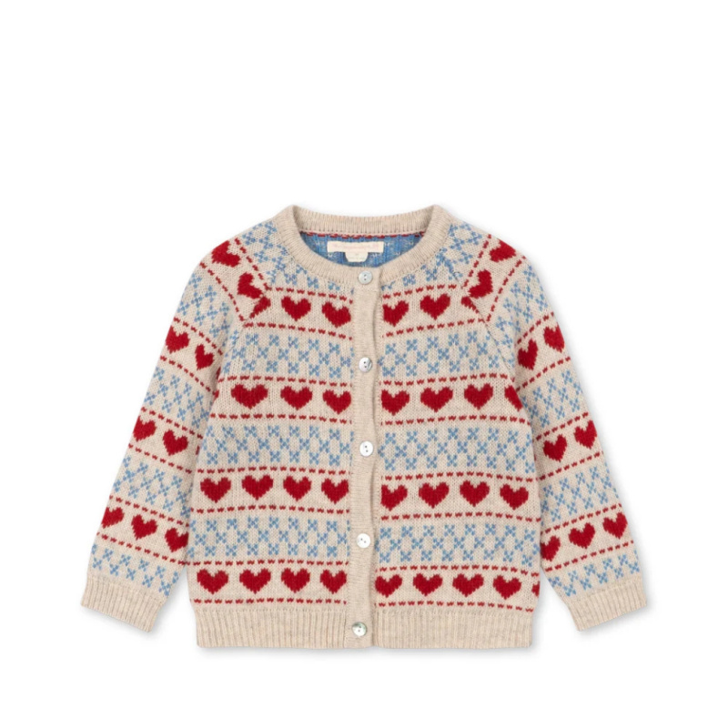 KONGES SLOJD Kardigan BELOU - HEART Velikost: 5y