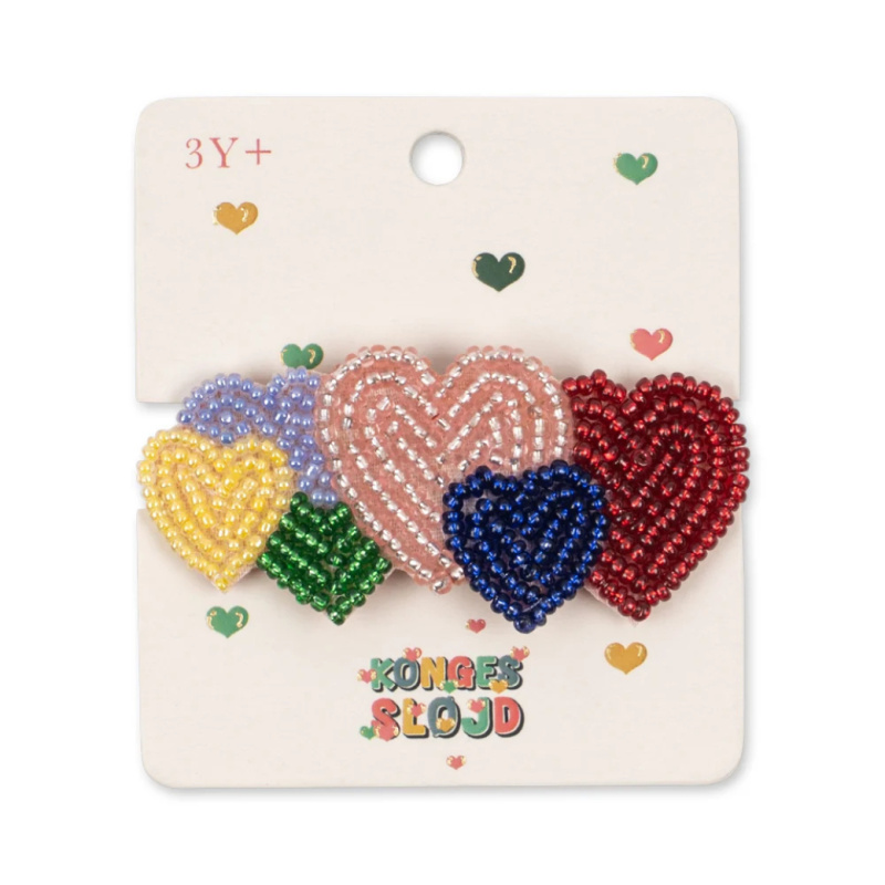 KONGES SLOJD Sponka do vlasů - COEUR COLORÉ
