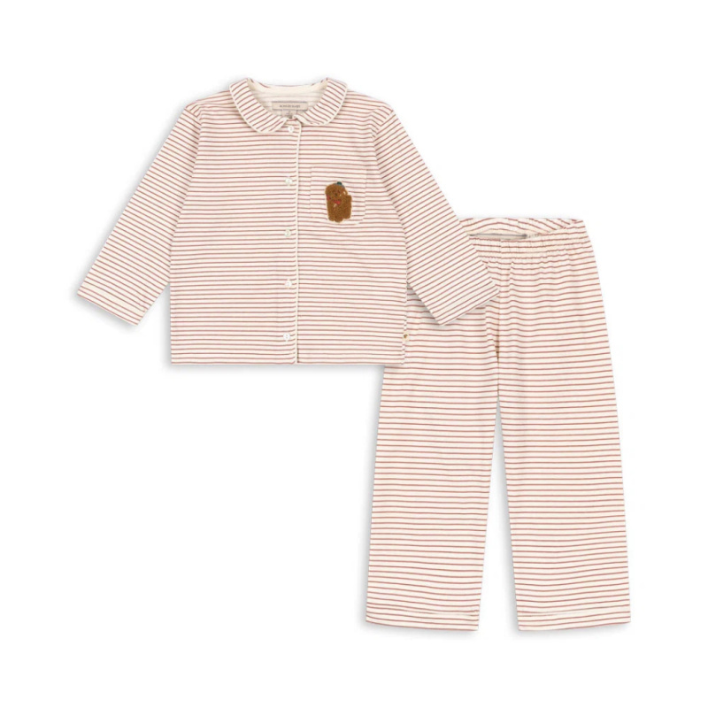 KONGES SLOJD Pyžamo PIO SET - STRIPE CLAYIE Velikost: 5y