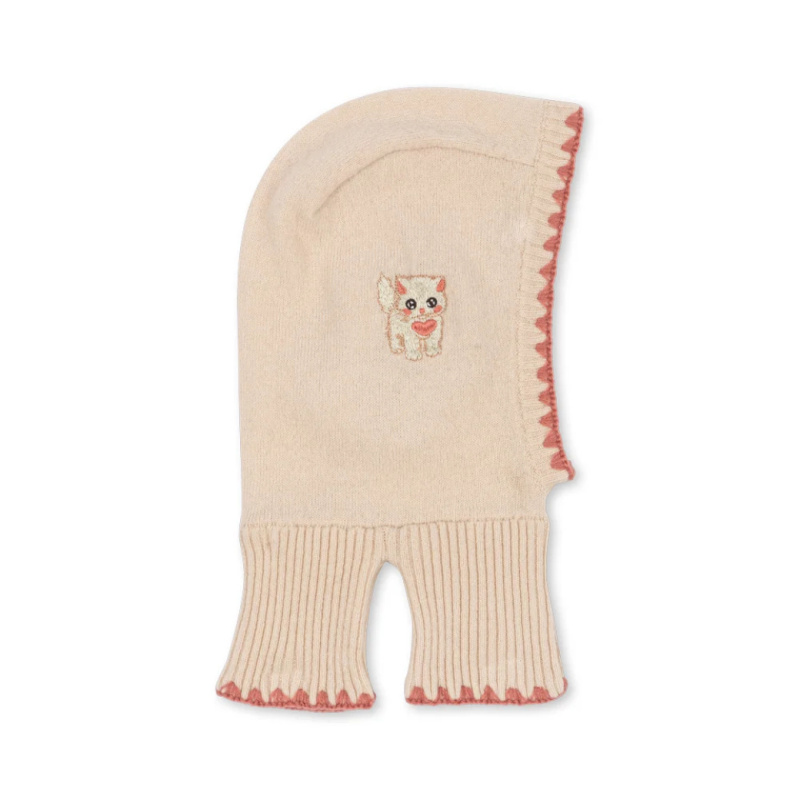 KONGES SLOJD Kukla COLLETTE BALACLAVA - ROSEY Velikost: 3-6m