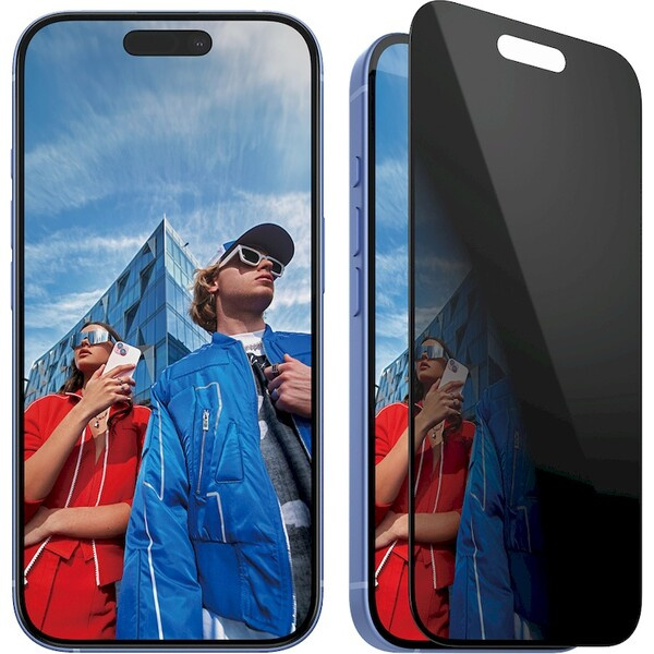 PanzerGlass® Privacy Apple iPhone 16/15 s instalačním rámečkem