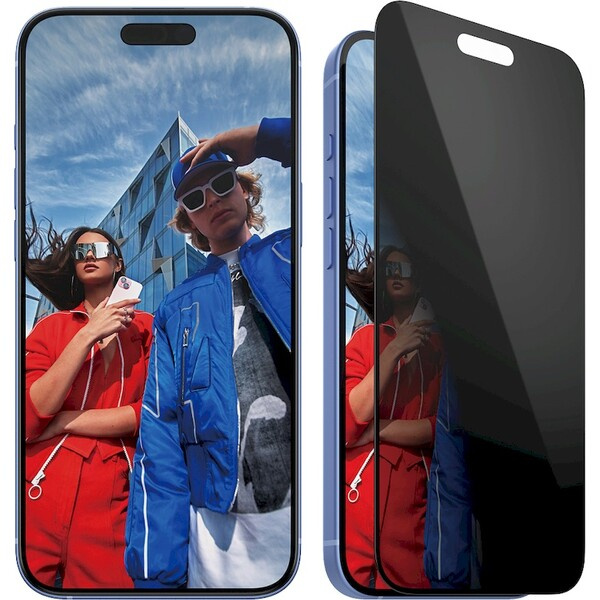PanzerGlass® Privacy Apple iPhone 16 Plus/15 Plus s instalačním rámečkem