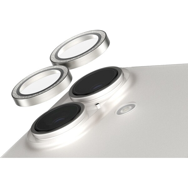PanzerGlass® SAFE Camera Apple iPhone 16/16 Plus třpytivě stříbrné HoOps™
