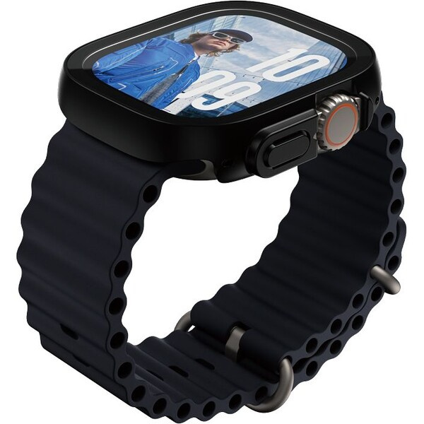 PanzerGlass® Apple Watch Ultra 2/Ultra tenký černý kryt s ochranným sklem