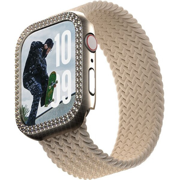 PanzerGlass® SAFE Apple Watch 10 (42mm) bumper třpytivě zlatý rámeček