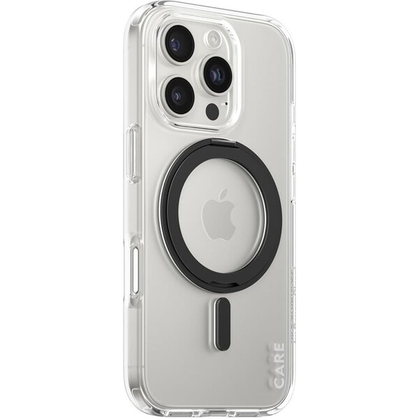 PanzerGlass® CARE kryt Apple iPhone 16 Pro MagSafe KickStand čirý/černý