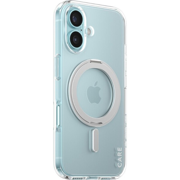 PanzerGlass® CARE kryt Apple iPhone 16 MagSafe KickStand čirý/šedý